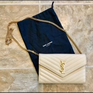 YSL Monogram WOC Small Powder/Gold color